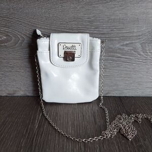Rosetti White Mini Crossbody Spare Change Bag with ID Window